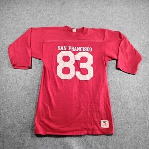 Collegiate Pacific Vintage 80s San Francisco 83 Red 3/4 Sleeve Jersey Mens M